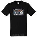 Celebrity Artists Caricature on Soft Premium 100% Cotton Tee from Fruit of the Loom ~ The Beatles Abbey Road. 