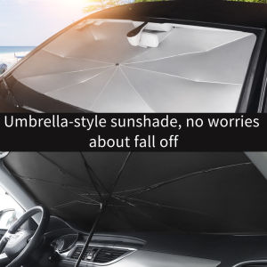 YiJun Tea Car Parasol Front Windshield window heat SunShade UV Rays Visor Foldable Reflector Umbrella Covers Universal Accessories Interior Protection
