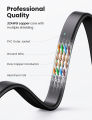 UGREEN Flat Cat7 Ethernet Cable RJ 45 Network Cable UTP Lan Cable Cat 7 RJ45 Patch Cord for Router Laptop Cable Ethernet,Black-Flat Version(0.5m 1m 1.5m 2m 3m 5m 8m 10m 15m 20m). 