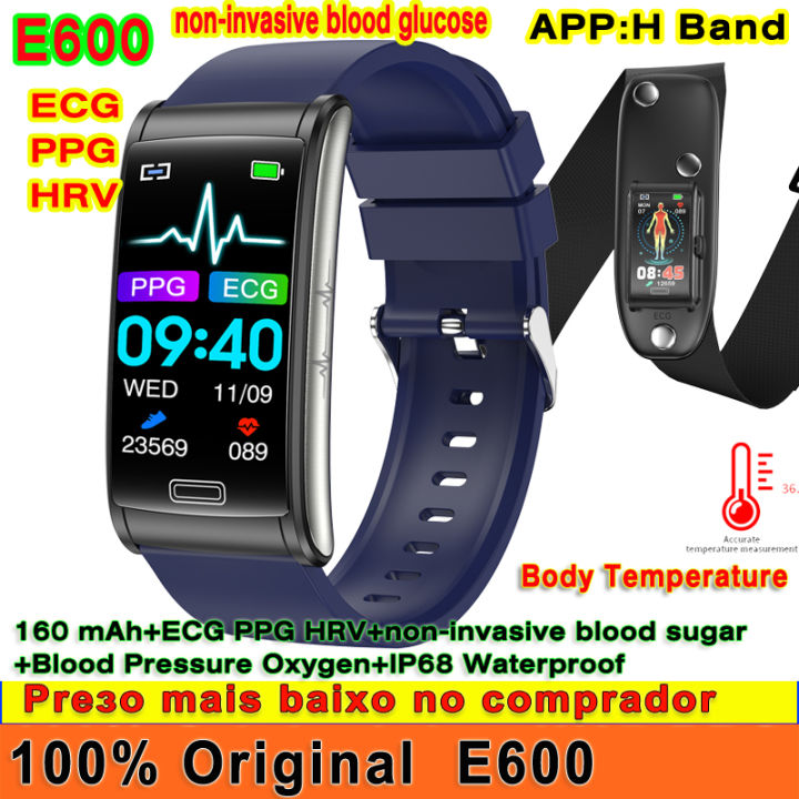 ECG PPG HRV Original E600 Smart Watch Non-invasive Blood Glucose Body ...