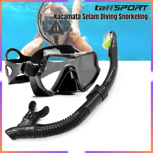 COD TaffSPORT Kacamata Selam Diving Snorkeling Tempered Glass / Kacamata Selam Scuba Diving Pria Dewasa untuk Tembak Ikan Anti Masuk Air Anti Kabut Bening Karet Lembut / Kacamata Scuba Diving / Kacamata Snorkling Dewasa dan Anak / Kacamata Renang Anti Air