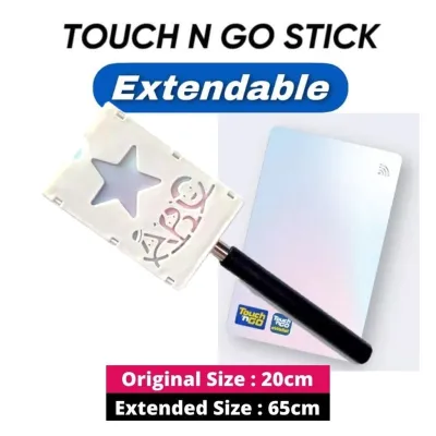 65CM Upgraded Telescopic Extender Stick Universal Compatible Card Touch Go Card Extender Stick Tol Parking Hassle Free Toll Stick