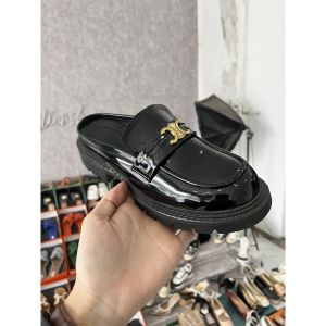 Giày sục moca tag đồng da lì giày nữ loafer qccc fullbox . Thuytienshoes