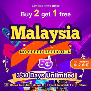 Malaysia eSIM 5G High Speed 1-30 Days 500MB-15GB Unlimited Data CelcomDigi eSIM Card