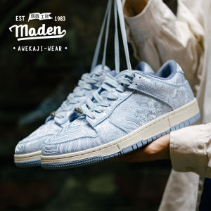 MADEN brand workwear style mens youth silk national style board shoes mens shoes 2024 new autumn breathable couple versatile sports and leisure trendy shoes