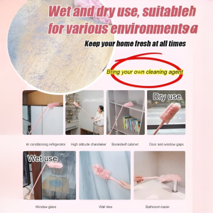 Magic Bubble Dust Removal Duster Electrostatic Dust Suction Foldable Portable Duster Gap Cleaning Extended Chicken Feather Duster Home可折叠加长泡泡除尘掸
