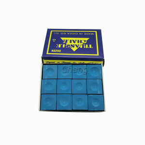 Chang ชอล์กฝนหัวคิว สีน้ำเงิน กล่องละ 12 อัน Billiard Chalk