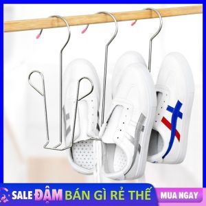 Móc Phơi GiàyMóc Treo Giày Inox Không Gỉ Cao Cấp Siêu Bền - Móc Phơi Giày Dép Quần Áo Đa Năng Bằng Inox Dày 4mm Tiện Lợi
