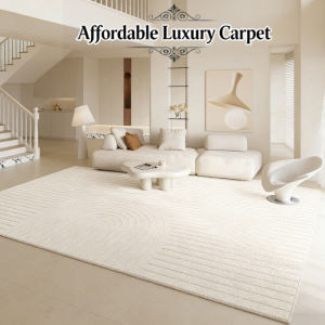 100x200cm High-End Light Luxury Living Room Carpet Sofa Coffee Table Carpet Anti Slip Bedroom Floor Mat