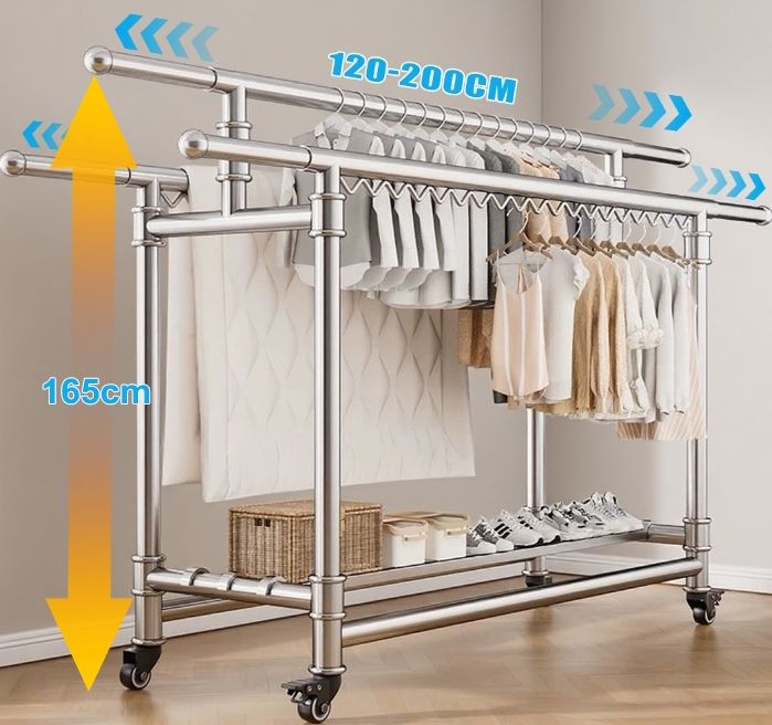 ATO%20304%20Stainless%20Steel%20Folding%20Clothes%20Hanger%20Drying%20Rack%20with%20Wheels%20Shoe%20Hanger%20Rak%20Penyidai%20Baju%20-%20Image%204