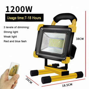 1200W Outdoor Portable Emergency LED Light Waterproof Rechargeable Outdoor Street Light Spot Light Camping Light with Tripod