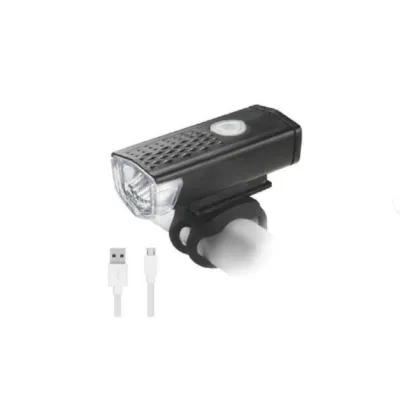 Lampu Depan Sepeda LED 300LM Battery Recharge Bicycle USB waterproof