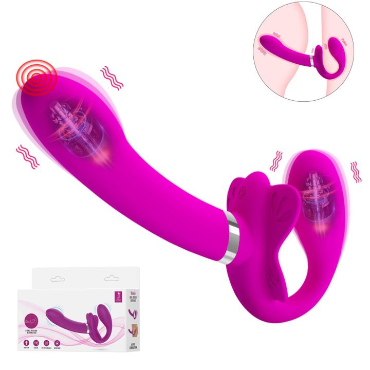 Privacy Ship]Sex Toys Double Vibrating G-Spot Clitoris Vibrators Wear  Strapless Strapon Dildo Vibrator Anal Plug for Women Lesbian Couples sex toy  | Lazada PH