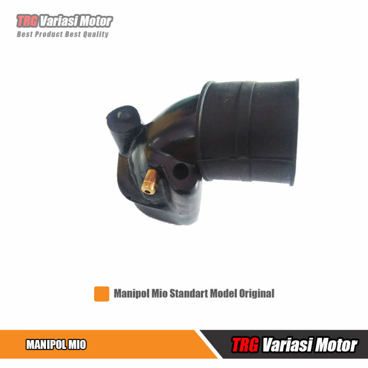 Manipol Mio Intake Manifold Model Original TRG Black Coating Untuk Motor Yamaha Mio Sporty dan Mio Smile Karburator