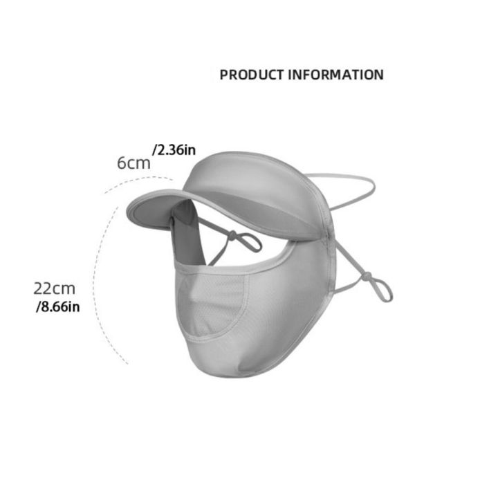 You%20summer%20face%20face%20shield%20sun%20protection%20uv%20protection%20face%20cover%20Fishing%20Elastic%20Cycling%20UV%20Protection%20Solid%20Color%20Sunscreen%20Veil%20Outdoor%20With%20Cap%20Brim%20Eye%20Protection%20For%20Women%20Face%20Scarves%20Ice%20Silk%20Womne%20Sun%20Hats%20Face%20Cover%20Face%20Gini%20-%20Image%203