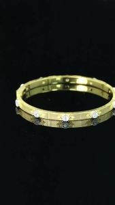 WUIHA Vintage 925 Sterling Silver Lab Sapphire High Carbon Diamonds Gemstone Wedding Engagement Bracelet Bangle Fine Jewelry