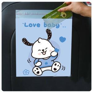 ถุงขยะรถยนต์ลายการ์ตูนน่ารัก 30 ชิ้น กาว ใช้แล้วทิ้ง และแบบพกพา มัลติใช้ ถุง