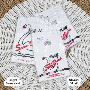 Kaos Dalam Pria Singlet Swanbrand Bundle 3 & 6 Pcs Kaos Dalam Putih Singlet Pria Swanbrand Kaos Dalam Singlet Pakaian Dalam Pria