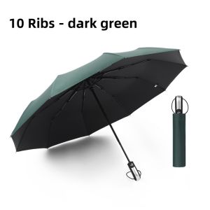 10ribs automatic umbrella wind-resistant large-reinforced folding barometer coated umbrella Sunscreen UV protection sunshade umbrella Automatic umbrella Sun umbrella sun protection UV protection