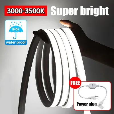 LED Neon Strip Lights Waterproof sun protection Flexible and Bendable COB tape lights Living Room Line Decoration Neon Light