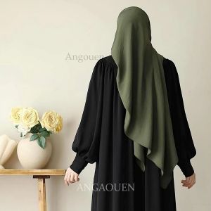Angoeun - Kasuari Dress 004 Muslim Outfit Wanita Gamis Hitam Dewasa Lengan Panjang Tangan Karet