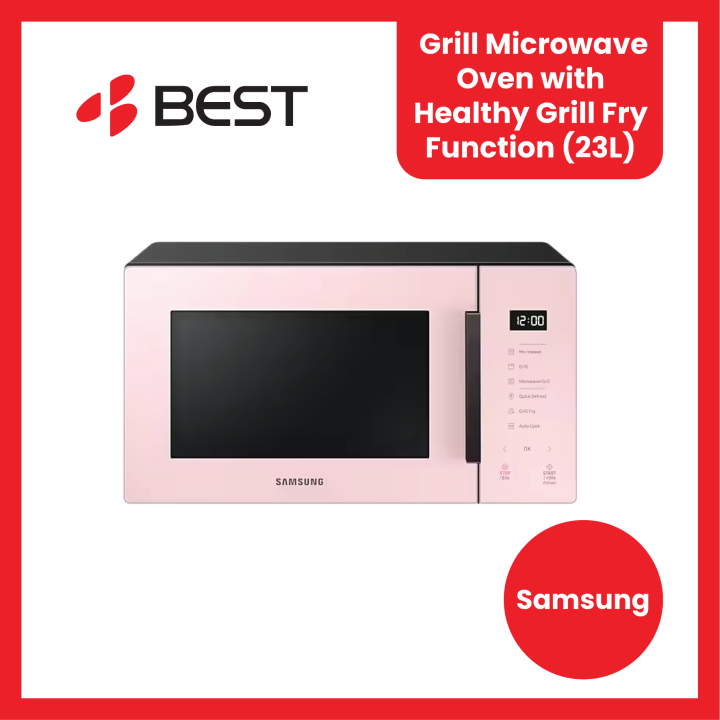 SAMSUNG Grill Microwave Oven with Healthy Grill Fry Function (23L