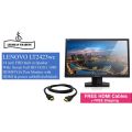 [Delivery in 24Hrs ][REFURBISHED] LENOVO LT2423wc/24 inch FHD In built Speaker HDMI/VGA PORT(REFURBISHED). 