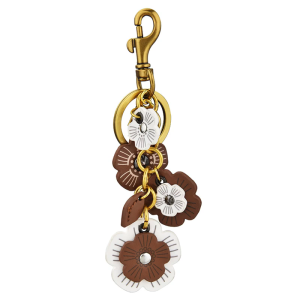 Handmade Leather Flower Keychain Bag Adornment Car Key Mobile Phone Accessory Suitable for Various Occasion