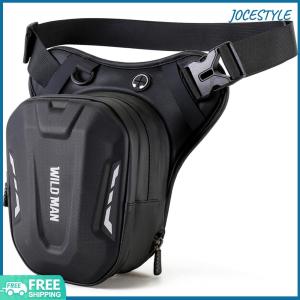 Motorcycle Bag Motorcycle Drop Leg Side Bag Hard Shell Outdoor Casual Waist Bag Racing Drop Leg Bag for Hiking Climbing Cycling Fishing Riding Travel