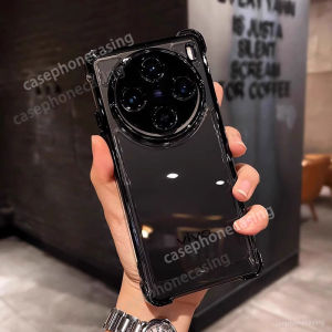 เคสใสสำหรับ Vivo X200โปร X200Pro มินิ VivoX200โพรมินี5กรัม2024กล่องโลหะชุบหรูหราโทรศัพท์ฝาหลังโปร่งใสกันกระแทกสำหรับ Vivo X200โปรมินิ