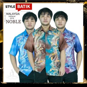 Cy Cy1005ss Kemeja Batik Lelaki Malaysia Vintage Satin/Batik Shirt/Formal Wear/Wrinkle Free
