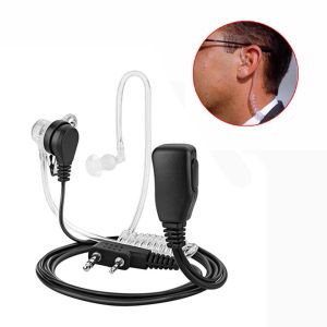 EYESONU Handheld Walkie Kenwood TYT Microphone Earbud Headphone Covert Acoustic Tube Walkie Accessories Radio Accessories In-ear Earpiece Air Duct Headset Radio Earphone PTT MIC Headset