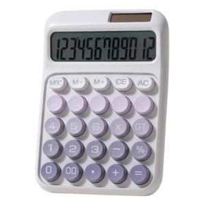 Ergonomic 12 LCD 2 chữ số máy tính màu gradient thẩm mỹ nguồn năng lượng gấp đôi nút mượt công cụ nghiên cứu phản hồi