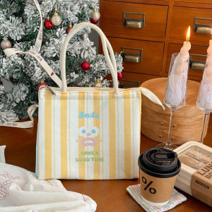 WH Thickened Portable Insulation Bag Aluminum Film Bag Lunch Bag Outdoor Picnic Food Storage Bag Bento Bag to Work and School