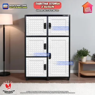 Lemari Kabinet Tabitha Storia Lemari Pakaian Rak Buku Lemari Serbaguna Lemari Plastik Minimalis