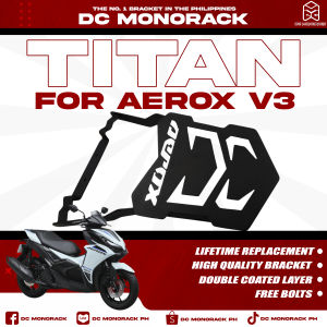 YAMAHA AEROX V3 TITAN VERSION - ORIGINAL DC MONORACK TOPBOX BRACKET (OFFICIAL)