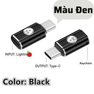 Đầu Chuyển Sạc Type C iPhone 15 sạc nhanh 27W đầu cắm lightning ra type c cho android