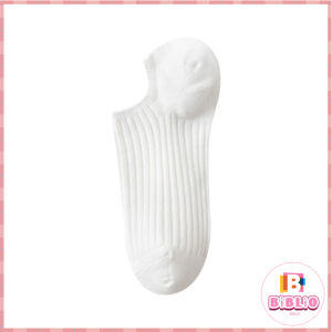 BIBLIO Ladies Socks Cotton Japanese Style Plain Color Breathable and Comfortable Ankle Socks