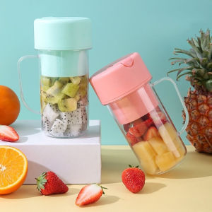 Blender Jus Portable Mini Juicer 400ML Juicer Cup 6 Mata Pisau USB Electric Blender Juice