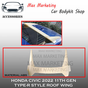 HONDA CIVIC 11TH GEN 2022 TYPE-R STYLE ROOF WING REAR WINDOW TOP SPOILER ABS SKIRT LIP BDOYKIT
