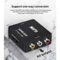 [HDMI to AV] Bộ chuyển đổi Video HDMI sang AV 1080p Công cụ chuyển đổi tổng hợp Tương thích HDMI với RCA CVSB L / R. 