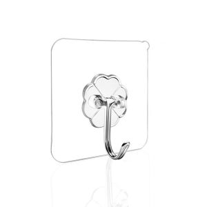 50 Pcs Adhesive Wall Hook Reusable Anti-skid Traceless Heavy Duty Stick on Bath room Kitchen Hooks SB