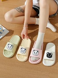 New Cartoon Slippers For Women Cute Summer Indoor Home Bath Non-Slip Soft Sole Household Sandals For Men