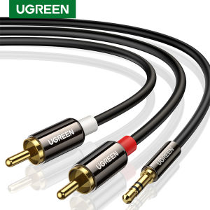 UGREEN RCA Cable HiFi Stereo 3.5mm Male to 2RCA Male AUX RCA Jack 3.5 Y Splitter for Amplifiers Audio Home Theater Cable RCA