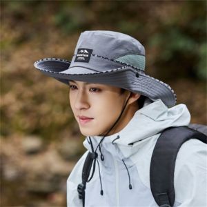 MODERNLUX Wide Brim Sun Hat Sun Protection Quick-drying Fishing Hats Portable Waterproof Panama Hats Summer
