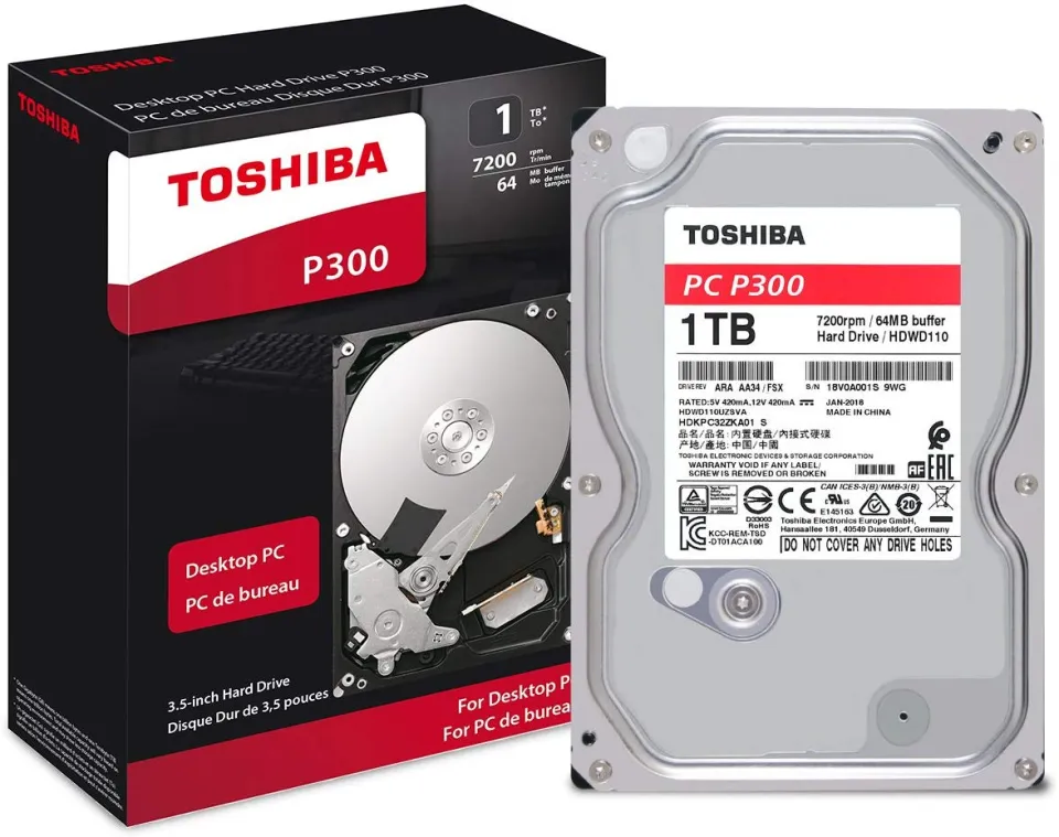 Toshiba P300 1tb Toshiba 1tb Sata Toshiba 1TB Desktop Hard Drive