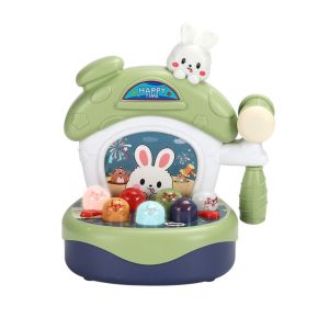 ABBAD Whack-a-mole Mini Groundhog Toys with Hammer Plastics Mole Hammering Game Childrens Knocking Toy Durable Interactive Fun Floor Mice Toys Educational Developmental