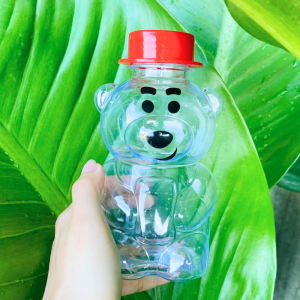 Bành 60 Chai Nhựa PET Cao Cấp Mẫu Gấu Dâu 450ml