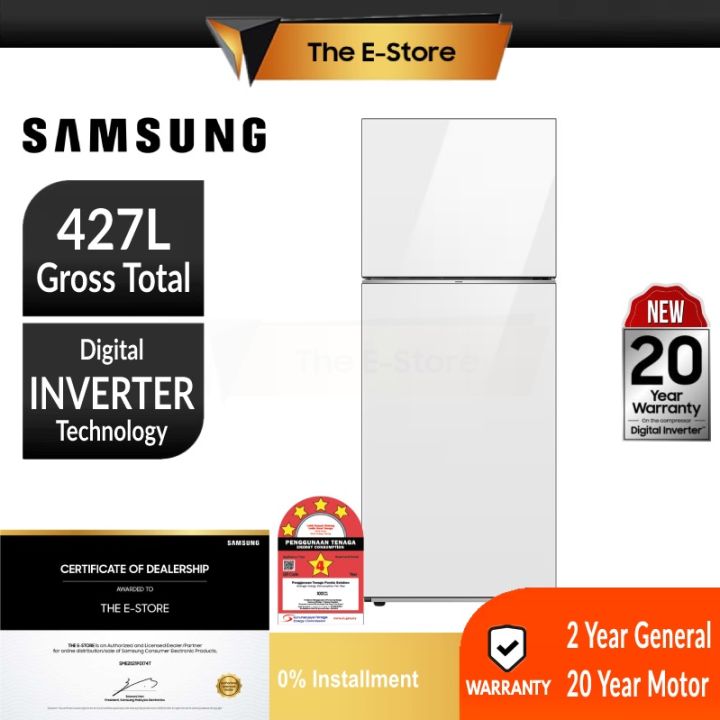 Samsung BESPOKE Smart Inverter Top Mount Freezer Refrigerator 427L