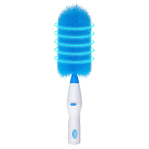 Berus Habuk Elektrik Bulu Ayam Berputar 360°/ Rechargeable Electric Dust Wand Remover 360 Degree Rotating Spin Duster Brush Portable for Home